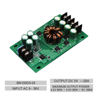 Module d'alimentation automobile Bina Slim 5V 100W 80x45x15mm pour panneaux LED de transport public et affichages publicitaires pour fourgons