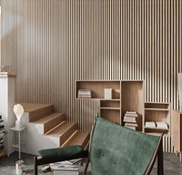 Paneles de Pared Modernos de Madera Contrachapada Sólida Antibacteriana de 18 mm/21 mm, Resistentes al Fuego e Insonorizantes, para el Hogar y Hoteles, de Poliéster