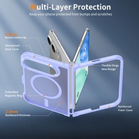 Étuis personnalisés multicolores transparents magnétiques pour téléphone portable, étui pour iPhone Duo, TPU PC 360 antichoc