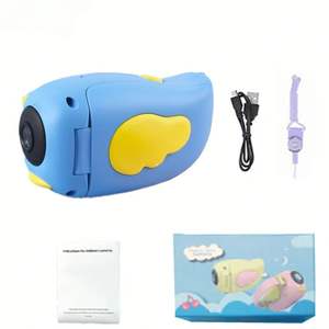 Mini appareil photo numérique vintage pour enfants - Jouet éducatif avec écran de 2 pouces, grand angle de 180°, musique et vidéo - Product Image 2