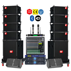 Système de sonorisation professionnel Line Array 8 enceintes de 15 pouces actives et amplifiées pour concerts, scènes, églises et événements - Product Image 5