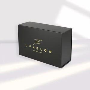 Custom Gold <b>Foil</b> logo Recyclable Cardboard Packaging Magnetic Closure Gift Boxes - Product Image 4