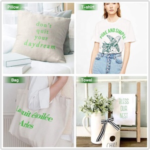 Nhà máy cung cấp 12inch * 3feet Kích thước có thể được tùy chỉnh PU dễ dàng cỏ dại HTV Vinyl cuộn làm vải T-Shirt hat truyền nhiệt Vinyl - Product Image 3