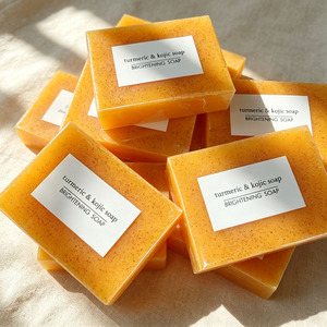 Turmeric Kojic Acid Brightening <b>Soap</b> For Dark Spots Uneven Skin Tone Natural Handmade Face Body - Product Image 6