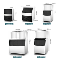 Machine à glaçons commerciale MUXUE fabricadora de hielo sortie 350kg (770lb) par jour machine à glaçons MX-ZBJ350