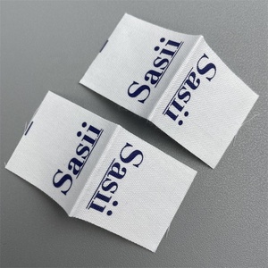 Tùy Chỉnh Thiết Kế Thẳng Cắt Bông Chăm Sóc Nhãn Bền Vững Gấp Khâu Hàng May Mặc Dệt Kỹ Thuật Logo Mô Hình Có Thể Giặt In - Product Image 5