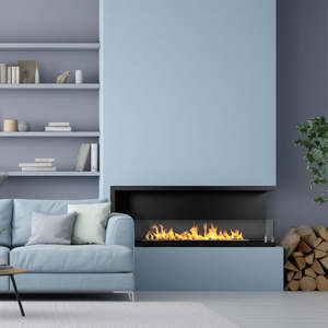 เตาผิงไบโอเอทานอลมุมปิดภาคเรียนเตาผิงมุมกว้าง120ซม. X สูง45ซม. เตาผิงแบรนด์ไฟ sutri 120 DX Divina - Product Image 4