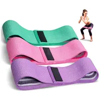 Set di fasce di resistenza in tessuto per anca con fascia per bottino da palestra con Logo personalizzato Yoga