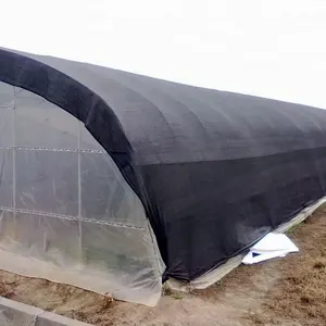 Crop Protection Black Mesh Shade Nets With Grommets UV Protection Greenhouse Shadow Mesh