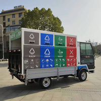 Compacteur de déchets écologique, camion poubelle compact, 8 bacs, moteur électrique 7,5 kW AC, transport spécial