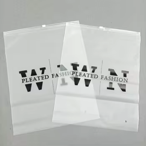 Oem bán buôn nóng bán tùy chỉnh kích thước Logo Frosted Zip khóa túi nhựa Zip túi dây kéo túi - Product Image 6