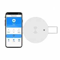 Détecteur de Présence Humaine Tuya WiFi 24G à Radar à Ondes Millimétriques avec Capteur de Lumière et Contrôleur d'Interrupteur pour Garage et VR