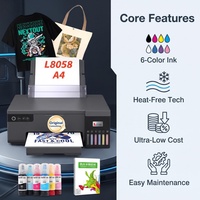 Imprimante à sublimation A4 DIY pour la transfert d'impressions sur coques de téléphone portable, L8058, imprimante à sublimation portable à encre colorée
