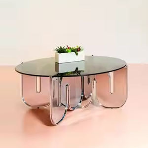 Acrylic Coffee <strong>Table</strong> with <strong>Sexual</strong> Design for the Living Room, Modern, Simple and Exquisite Beauty, Can Be Customized - Product Image 3
