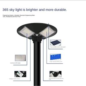 Luz de Rua Solar Integrada para Jardim Externo, Luz Automática no Escuro, Indução por Corpo Humano, Iluminação UFO com Suporte IP65 - Product Image 6