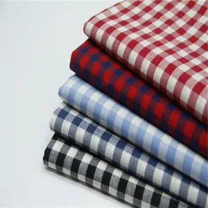 100%cotton yarn-dyed cheap tartan fabric pampers stock vietnam market