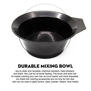 Thungroway-ensemble de 4 pièces de pinceaux à teinture et de bol professionnels, accessoires pour coloration des cheveux noirs, avec pinceau de coloration pour chevelure, teinte de queue et brosse pour les bords - Product Image 5