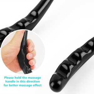 2 Ball Neck <span class=keywords><strong>Massager</strong></span> Schmerz linderung PP TPR Blue Shiatsu Nacken-und Schulter massage gerät - Product Image 4
