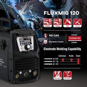 <span class=keywords><strong>Saldatrice</strong></span> Inverter LEVIN FLUXMIG 120A 230V 3 in 1 (Arc, TIG, MIG) Senza <span class=keywords><strong>Gas</strong></span> <span class=keywords><strong>per</strong></span> Hobbisti Fai-da-te - Product Image 4
