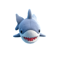 Requin en peluche oreiller porte-clés sac à dos Super doux personnalisable ODM soulagement du Stress caractéristiques PP coton remplissage peluche Animal jouet pour