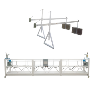 Plataforma Suspendida Eléctrica Galvanizada con Cesta Colgante, <span class=keywords><strong>Plataformas</strong></span> de Trabajo para la Construcción de Muros - Product Image 1