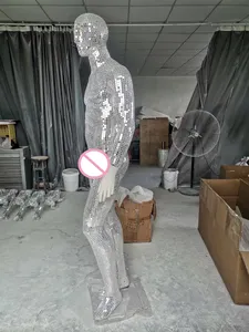 Lampadaire de salon pour homme et femme, décoration DIY, mosaïque artistique, mannequins sur mesure grandeur nature - Product Image 2