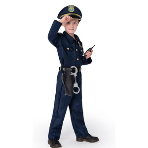 Disfraz de Juego de Roles de Profesiones para Niños, Uniforme Azul Marino, Gorra, Cinturón, Accesorios de Juguete, Unisex, Halloween, Día de las Profesiones - Product Image 5