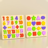 Set mainan edukasi anak-anak, Set Jam Blok Tumpuk, papan Puzzle 3D, mainan edukasi anak-anak Montessori, permainan tokoh musik untuk anak laki-laki dan perempuan