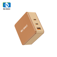 Chargeur rapide écologique Premium NIUBAILE AC-E100-B 100W - Adaptateur universel PD/FCP/QC3.0 2 ports Type-C 1 port USB-A pour mobile