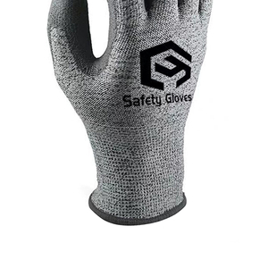 Guantes de Trabajo de Seguridad CHUANGYING al por Mayor, Resistentes a Cortes HPPE, En388 Anti-Corte 4X43C, Industriales, Impermeables, con Palma de <span class=keywords><strong>PU</strong></span> - Product Image 3