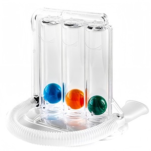 Entrenador de respiración con 3 bolas, instrumento de rehabilitación de la capacidad pulmonar para soporte posquirúrgico, uso en adultos - Product Image 1
