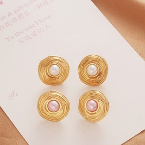 Fashion Stainless Steel Jewelry Set Can Draw Sweater <b>Chain</b> Light Luxury Pearl Necklace <b>Earrings</b> Jewelry Gift - Product Image 6