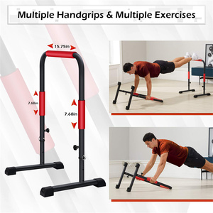 Kết nối an toàn nhiệm vụ nặng nề đứng cơ thể Báo Chí tập thể dục Workout Equalizer calisthenics tập thể dục Dip <span class=keywords><strong>bar</strong></span> có thể điều chỉnh song song thanh - Product Image 3
