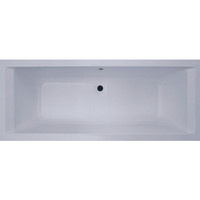 Baignoire encastrée en acrylique de style traditionnel, design écologique, forme rectangulaire, drain central, fonction de trempage pour salle de bain d'hôtel