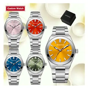 Fashion Watch Design Mens Wristwatch Quartz Japan Movt 5 ATM Waterproof Watch Business Customization Logo Watches Colorful