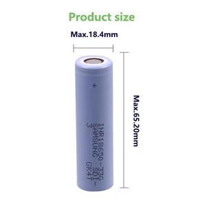 Lithium-Ionen Inr18650 33G 3,7V 3300mAh Akku Wiederaufladbare Zelle für Samsung 18650 33G - Product Image 3