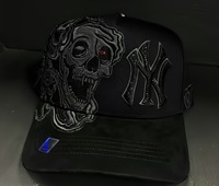 2509 Topi Baseball Bordir Logo Custom Grosir Logo Baru Polos Olahraga OEM Katun Snapback 6 Panel