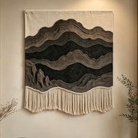 Peinture personnalisée moderne abstraite 3D en coton tissé, œuvre d'art murale, décoration intérieure, vente en gros, projet hôtelier, faite à la main, à suspendre, pour salon