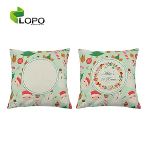 Sublimation Textile Leinen Weihnachts kissen bezug für Sofa, Couch oder Patio Sitz Weihnachten Winterurlaub Dekoration 18x18 Zoll