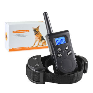 Garantía de un año, pequeño y ligero con pantalla LCD grande, rango de 500m, sin golpes, <span class=keywords><strong>collar</strong></span> de entrenamiento para perros y cachorros con control remoto - Product Image 1