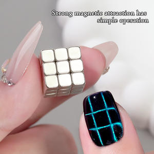 5mm 27PCs Set Nail Art <span class=keywords><strong>Rubik</strong></span>'s Cube Magnet Multifuncional Small Square Cat Eye Potente imán Herramienta Nail Magnet Nuevo - Product Image 3