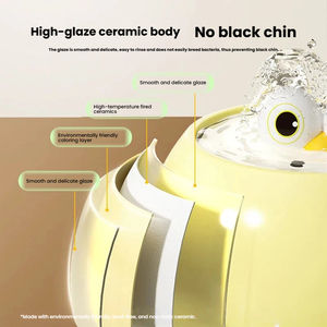 Divertido Dispensador <span class=keywords><strong>de</strong></span> <span class=keywords><strong>Agua</strong></span> Eléctrico con <span class=keywords><strong>Ojos</strong></span> Grandes para Gatos, Bebedero Automático Circulante <span class=keywords><strong>de</strong></span> Bajo Ruido con Forma Redonda para Perros - Product Image 3