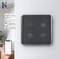 Interrupteur intelligent Smart Life Zigbee 10A EU UK N+L, contrôle bidirectionnel, télécommande, interrupteur pour rideaux, volets et stores Zigbee