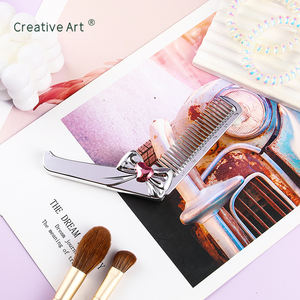 Nouveau modèle de mini peigne à cheveux Brosse à cheveux et peigne de voyage pliants de luxe avec marque privée Vente en gros - Product Image 4