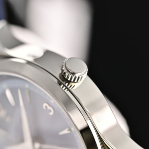 Reloj de Pulsera Profesional Mecánico Automático de Alta Calidad con Caja de Acero Plateado, Triple Fecha, Esfera Azul y Diseño Celestial Lunar para Hombre - Product Image 4
