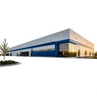 Bâtiment d'entrepôt en acier, usine, stockage de matières premières, entrepôt de produits finis, structure en acier préfabriquée industrielle