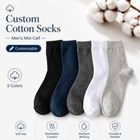 Calcetines de Vestir para Hombre de Algodón, Estilo Casual, Otoño e Invierno, Alta Calidad, Logotipo Personalizado, Venta al Por Mayor, ODM
