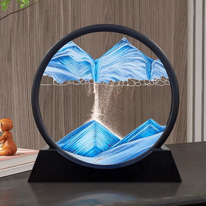 Moderne <span class=keywords><strong>3D</strong></span> Verre Sable Art Photo Deep Sea <span class=keywords><strong>Paysage</strong></span> Quicksand Artisanat Timing Utilisation pour Bureau Maison Mariage Cadeau Décor - Product Image 2