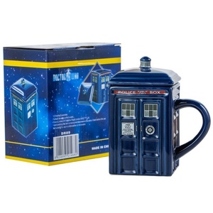 Tazza da <span class=keywords><strong>Caffè</strong></span> in Ceramica Doctor Who TARDIS con Coperchio, Design 3D Blu a Forma di Macchina del Tempo per Appassionati di Sci-Fi, Perfetta per <span class=keywords><strong>il</strong></span> <span class=keywords><strong>Caffè</strong></span> del Mattino - Product Image 3