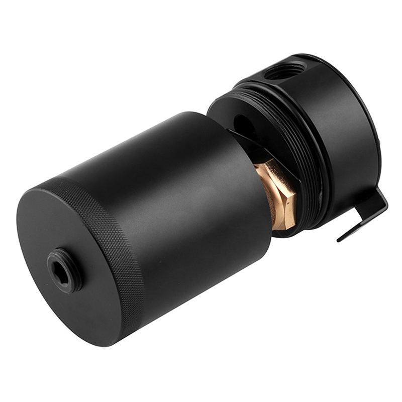 Olie Catch Can Kit, Universele 2 Poort Reservoir Tank Motor Houd Motor Schoon Olie Catch Can met Ontluchtingsfilter Aut, Olie Separator voor de meeste auto's Olie Catch Can Kit, Universele 2 Poort Reservoir Tank Motor Houd Motor Schoon Olie Catch Can met Ontluchtingsfilter Aut, Olie Separator voor de meeste auto's